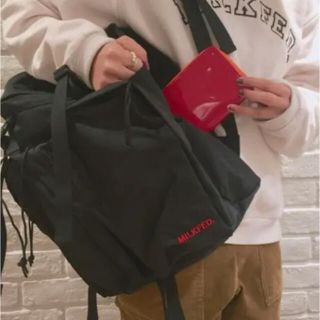 ミルクフェド(MILKFED.)の【本日限定値下】MILKFED リュック　ブラック(リュック/バックパック)