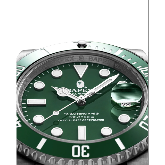 A BATHING APE TYPE 1 BAPEX GREEN