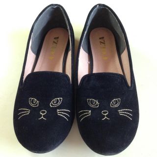 ハニーズ(HONEYS)の美品 COLZA 猫のパンプス ２４cm(ハイヒール/パンプス)