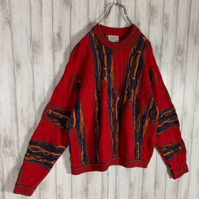 アウトレット大阪 【幻の1点モノ】coogi クージー 立体 編込み 3D