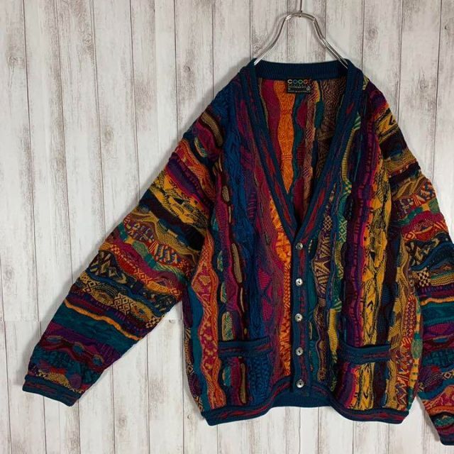 coogi 立体 編込み 3D カーディガン最終値下げ-