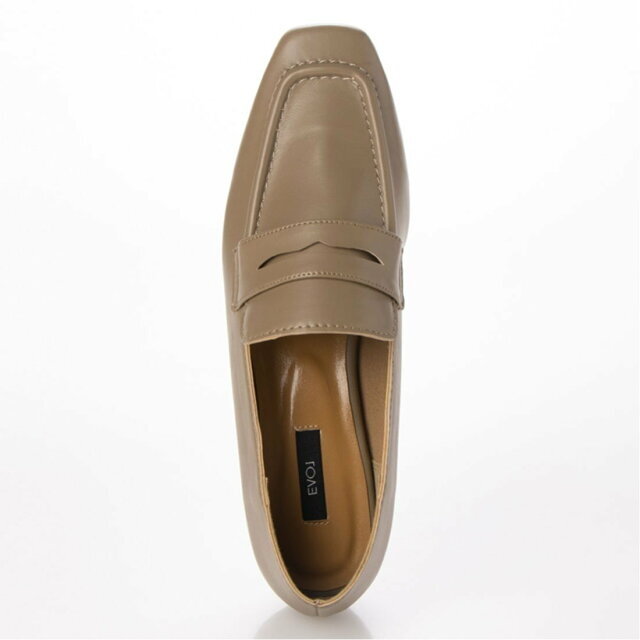 EVOL(イーボル)の【DBG】ソフトスクエアコインローファー レディースの靴/シューズ(ローファー/革靴)の商品写真