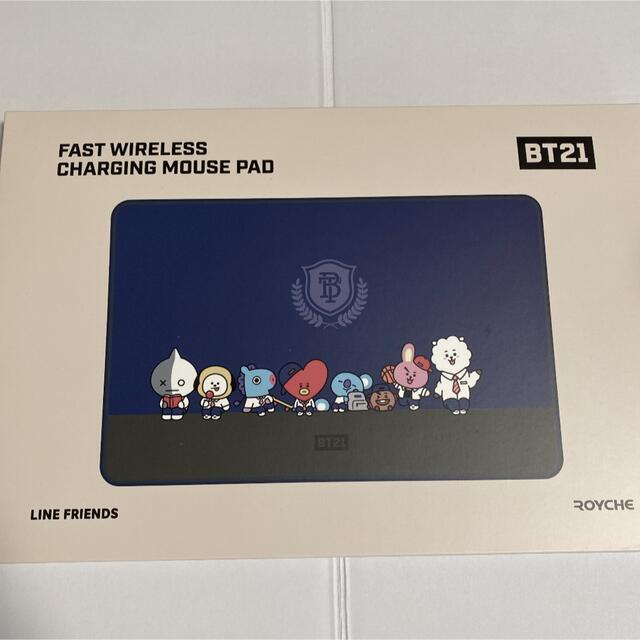 BT21(ビーティーイシビル)のBT21 公式☆ ワイヤレス充電マウスパッド エンタメ/ホビーのタレントグッズ(アイドルグッズ)の商品写真