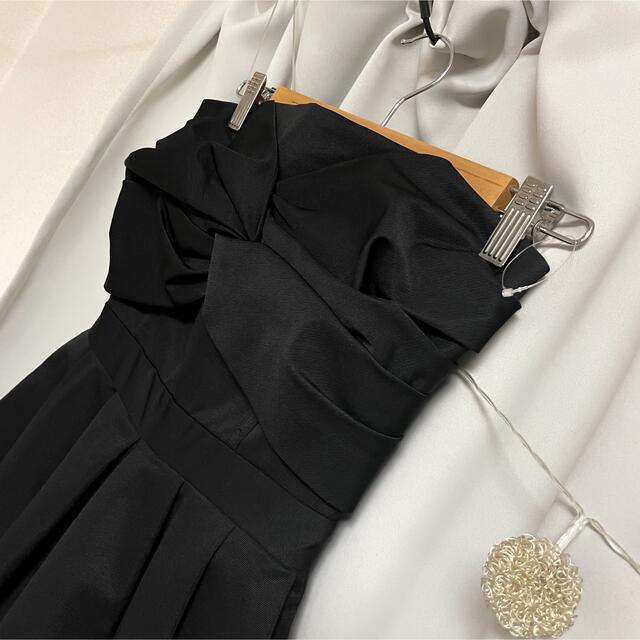 □lagunamoonツイストベアガウチョドレス□フォーマル/結婚式/ブラック