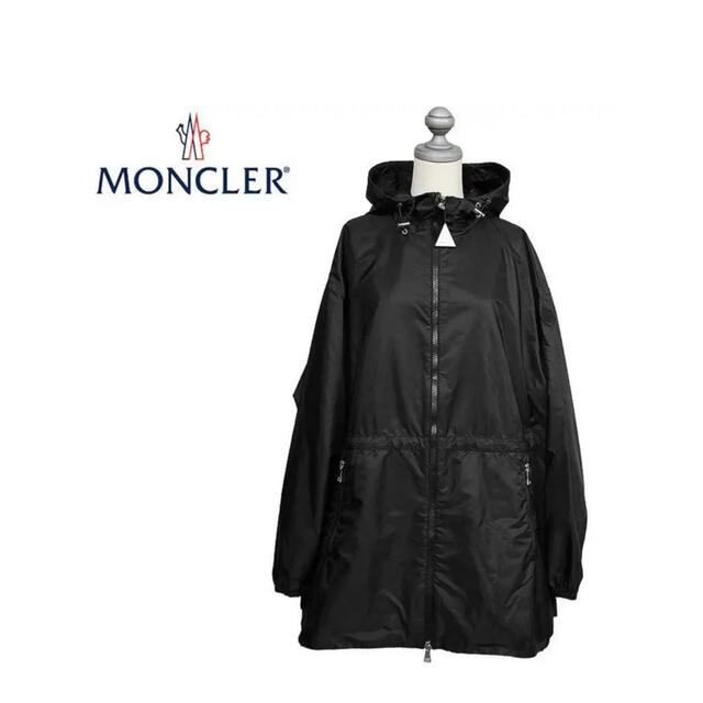 レディースMONCLERモンクレールブルゾンパーカーフードスポーツドロスト男女兼用黒