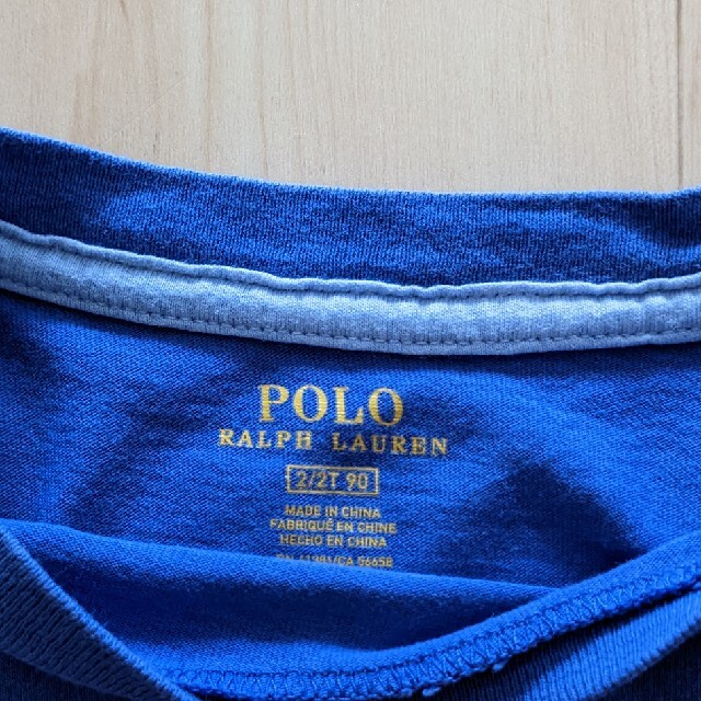 POLO RALPH LAUREN(ポロラルフローレン)の【ラルフローレン】ブルーＴシャツ 90 キッズ/ベビー/マタニティのキッズ服男の子用(90cm~)(Tシャツ/カットソー)の商品写真