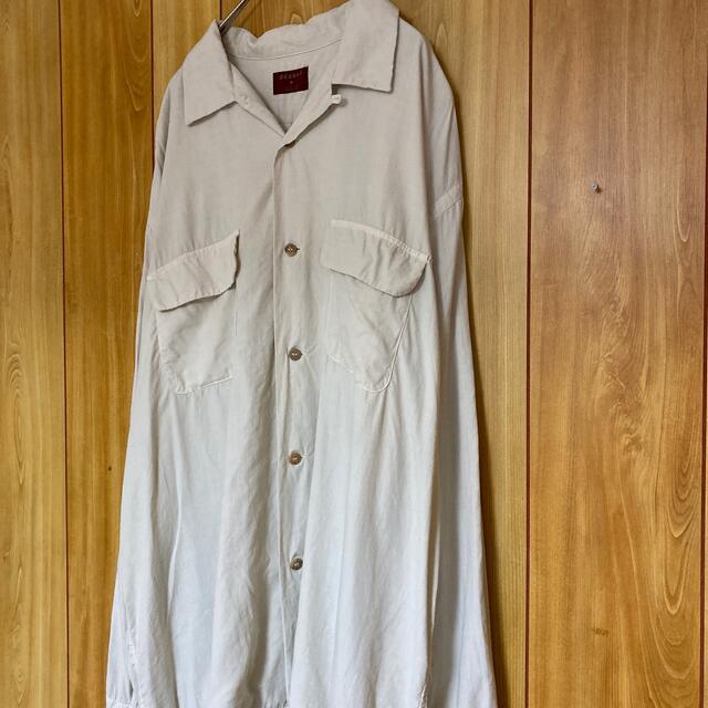 COMME des GARCONS(コムデギャルソン)の希少80s  dezert/デザート 長袖シャツ　無地　アイボリー メンズのトップス(シャツ)の商品写真