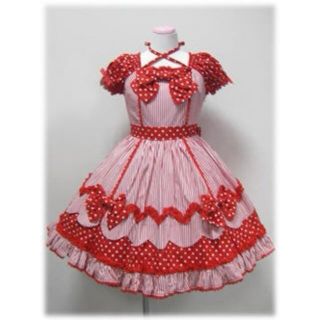Angelic Pretty(ストライプ ・ ひざ丈ワンピース)のフリマ Angelic Pretty(ストライプ ・ ひざ丈ワンピース)のフリマ