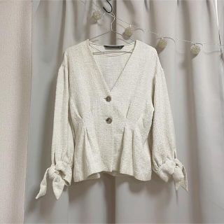 ザラ(ZARA)の■ZARA ツイードオーバージャケット■ヴィンテージ/クラシカル/モード(ノーカラージャケット)