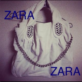 ザラ(ZARA)の送料こみ＊ZARA白辛めショルダー(ショルダーバッグ)