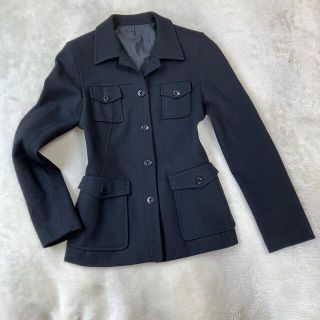 バーバリーブルーレーベル(BURBERRY BLUE LABEL)のバーバリーブルーレーベル　ハーフコート　ジャケット　Lサイズ(ピーコート)