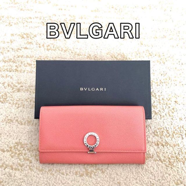 ✨未使用に近い✨ブルガリ ロゴクリップ レザー 長財布 BVLGARI