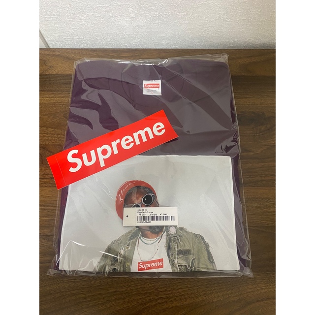 Supreme(シュプリーム)のSupreme Andre3000 フォトTee パープル L メンズのトップス(Tシャツ/カットソー(半袖/袖なし))の商品写真