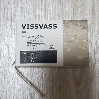 イケア(IKEA)のIKEA イケア VISSVASS ヴィスヴァス LEDライトチェーン 40球(その他)