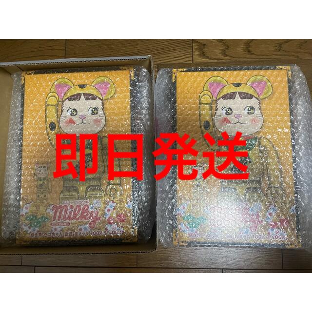 第1位獲得!】 BE@RBRICK - 2体BE@RBRICK 招き猫 ペコちゃん 金運