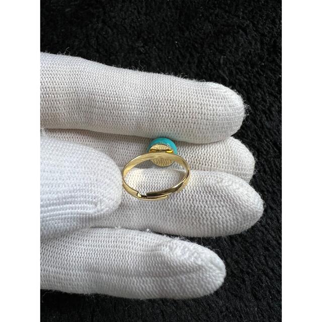 天然無処理トルコ石/ターコイズ 指輪922682/1.6g レディースのアクセサリー(リング(指輪))の商品写真
