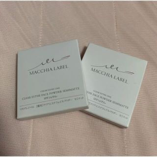 マキアレイベル(Macchia Label)のマキアレイベル薬用クリアエステパウダー　セミマット2個セット(フェイスパウダー)