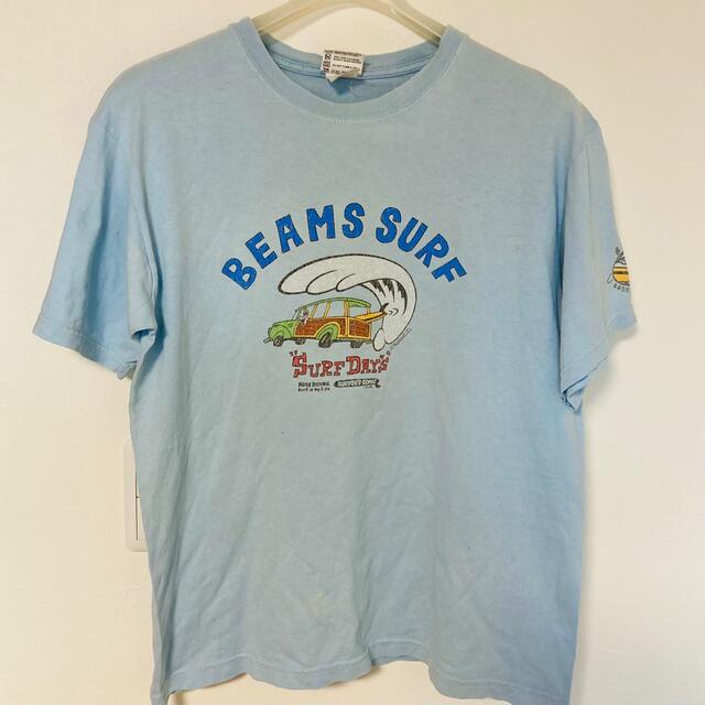 BEAMS(ビームス)のビームス　SURFDAYS　Ｔシャツ　ライトブルー メンズのトップス(Tシャツ/カットソー(半袖/袖なし))の商品写真