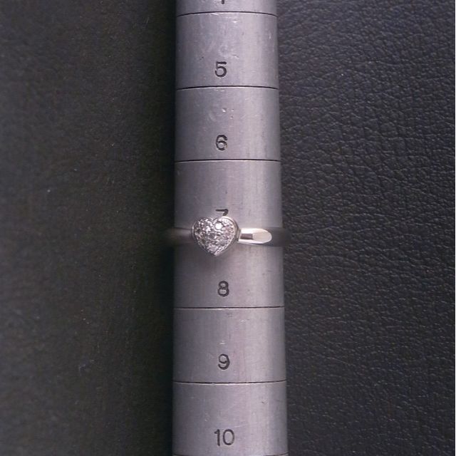 VANDOME ハート ダイヤモンド リング・指輪 PT900 レディース