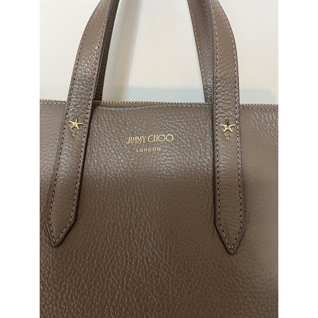 JIMMY CHOO(ジミーチュウ)のクーポン値下げ☆ジミーチュウ ブリア トート 2way トートバッグ グレージュ レディースのバッグ(トートバッグ)の商品写真