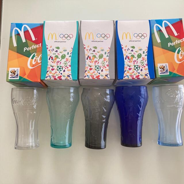 マクドナルド - マクドナルド コカコーラグラス5個セットの通販 マクドナルド - マクドナルド コカコーラグラス5個セットの通販