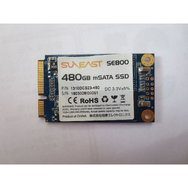 ｍSATA　SSD   480GB　品