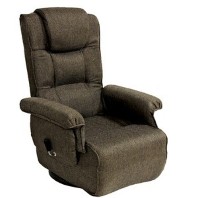 コンパクト高座椅子 ダークブラウン リクライニング調節 MT-1600GS