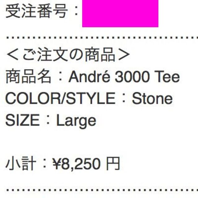 Supreme André 3000 Tee Stone Lサイズ 2