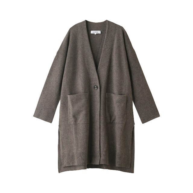 新品 ENFOLD WOOL CASHMERE Vネックカーディガン