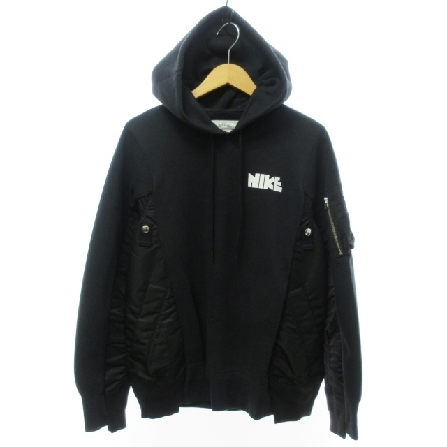 ナイキ×サカイ 21AW NRG HOODY パーカー 黒 XS CW2419