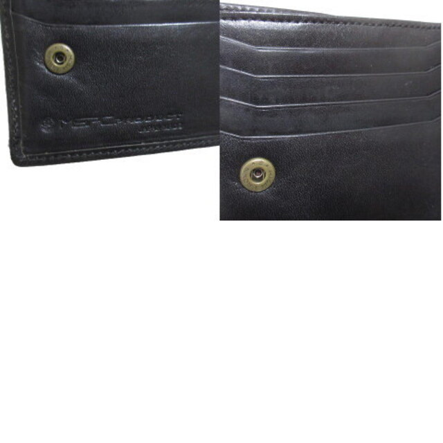 master-piece(マスターピース)のマスターピース MASTERPIECE 二つ折り財布 ブラック 黒 レザー  メンズのファッション小物(折り財布)の商品写真