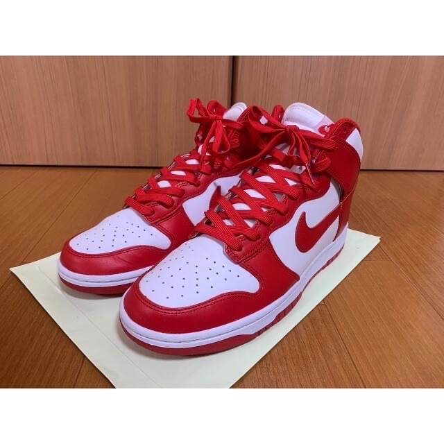 【27cm】DUNK HIGH champion ship red white