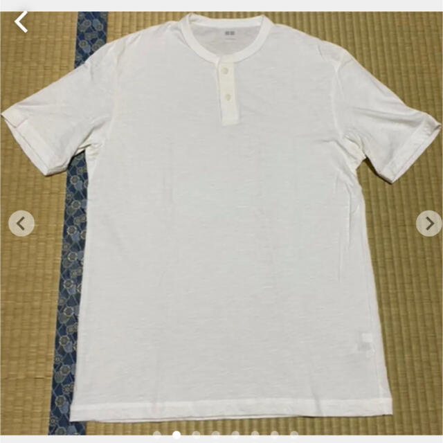 UNIQLO(ユニクロ)のユニクロ　スラブヘンリーネックＴ メンズのトップス(Tシャツ/カットソー(七分/長袖))の商品写真