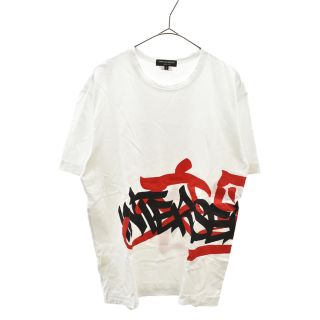 コムデギャルソンオムプリュス(COMME des GARCONS HOMME PLUS)のCOMME des GARCONS HOMME PLUS コムデギャルソンオムプリュス 19SS ×Faust タギングプリント 半袖Tシャツ ホワイト PC-T037(Tシャツ/カットソー(半袖/袖なし))