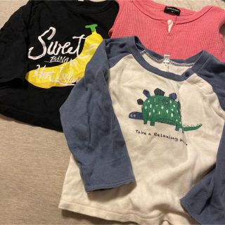 ニシマツヤ(西松屋)の90サイズ❤️長袖ロンT3枚セット(Tシャツ/カットソー)