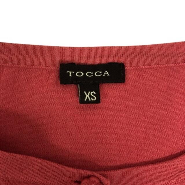 TOCCA(トッカ)のトッカ TOCCA カーディガン 七分袖 無地 赤 レディースのトップス(カーディガン)の商品写真