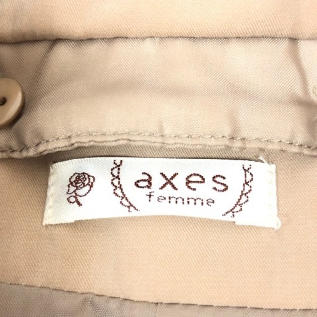 axes femme(アクシーズファム)のaxes femme ブルゾン キルティング 中綿 M ベージュ ブラウン レディースのジャケット/アウター(ブルゾン)の商品写真