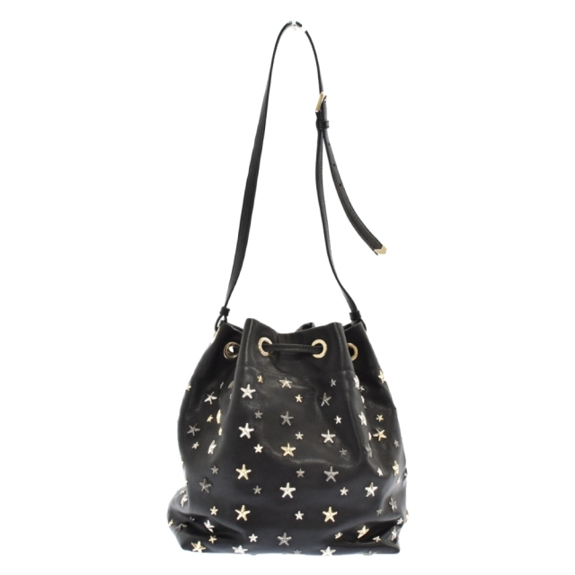 JIMMY CHOO(ジミーチュウ)のJIMMY CHOO ジミーチュウ JUNO MULTI METAL STARS ジュノ マルチ メタル スター スタッズ ショルダーバッグ ブラック メンズのバッグ(ショルダーバッグ)の商品写真