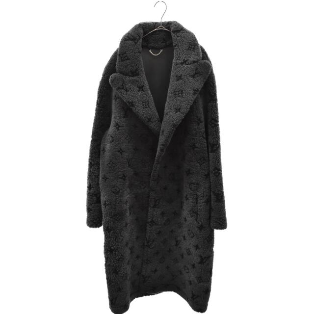 LOUIS VUITTON ルイヴィトン Monogram Faux Coat HHL70ERDA モノグラムシャーリングコート グレー