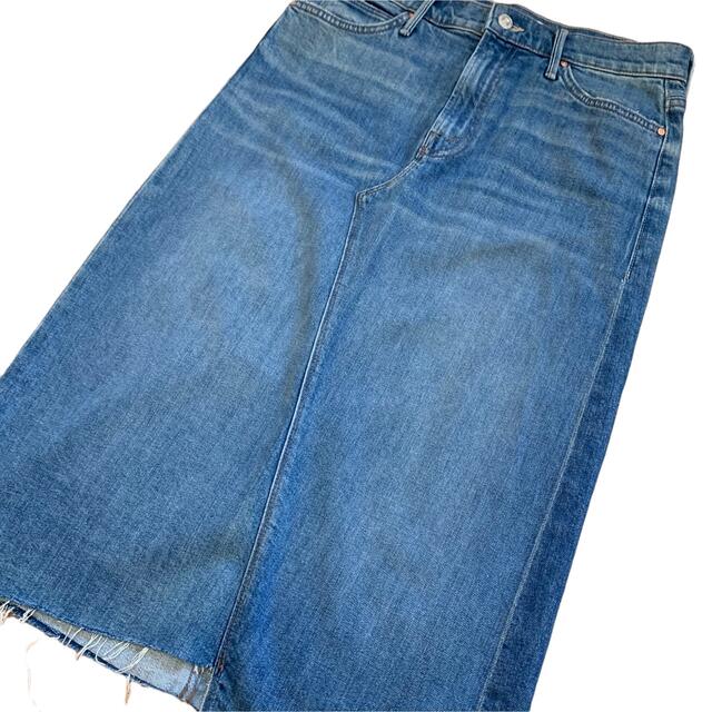 MOTHER DENIM ストレッチ入り マキシ丈 デニムスカート