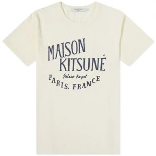 メゾンキツネ(MAISON KITSUNE')の新品未使用　メゾンキツネ　フロントロゴ　半袖　Tシャツ　XS (Tシャツ(半袖/袖なし))