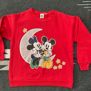 ミッキーマウス(ミッキーマウス)のミッキーマウス赤スウェット　キッズ(Tシャツ/カットソー)