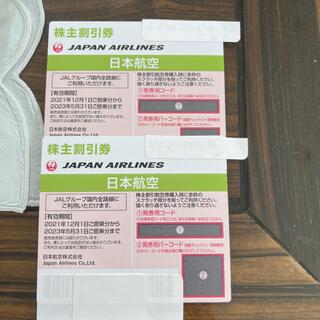 ジャル(ニホンコウクウ)(JAL(日本航空))のJAL日本航空株主優待券2枚(その他)