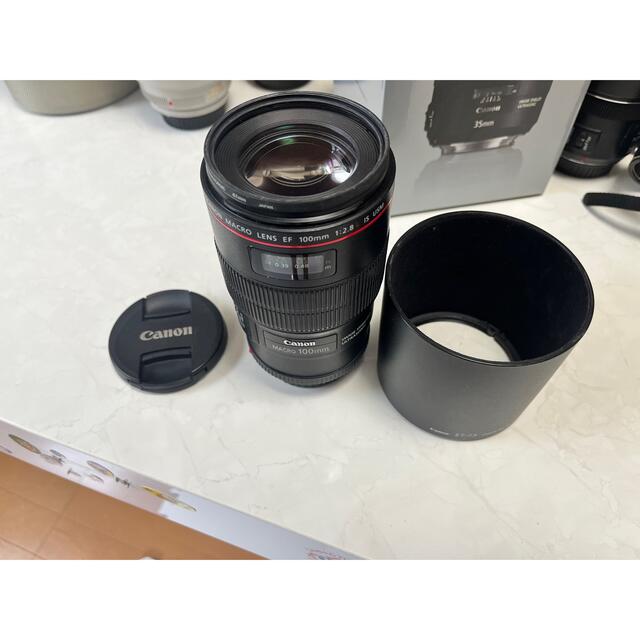 人気を誇る Canon USM IS マクロ L f2.8 EF100mm - レンズ(単焦点
