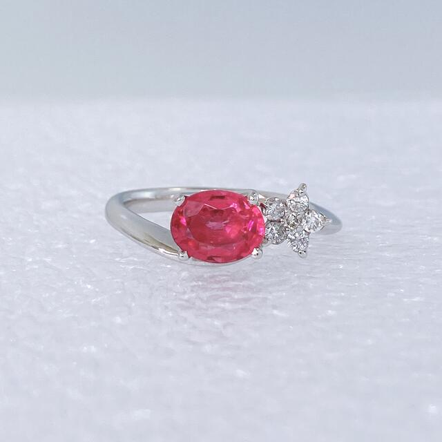 ✨新品✨ K18WG ピンクトルマリン 1.16ct ダイヤモンド 0.15ct レディースのアクセサリー(リング(指輪))の商品写真