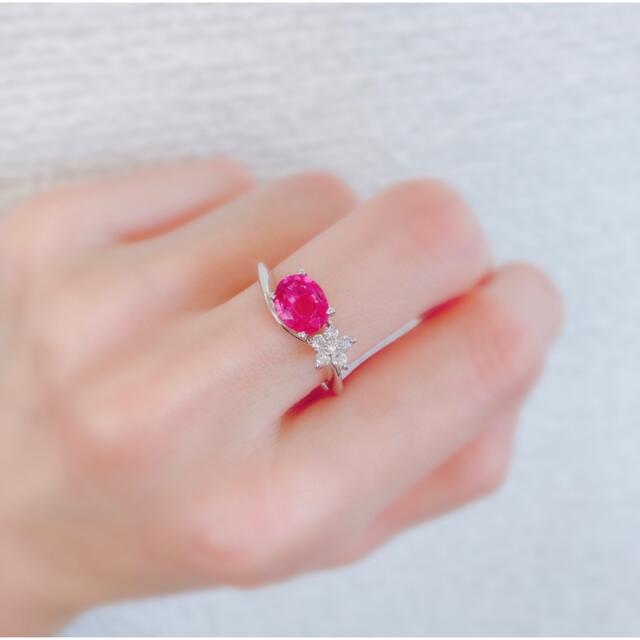 ✨新品✨ K18WG ピンクトルマリン 1.16ct ダイヤモンド 0.15ct レディースのアクセサリー(リング(指輪))の商品写真