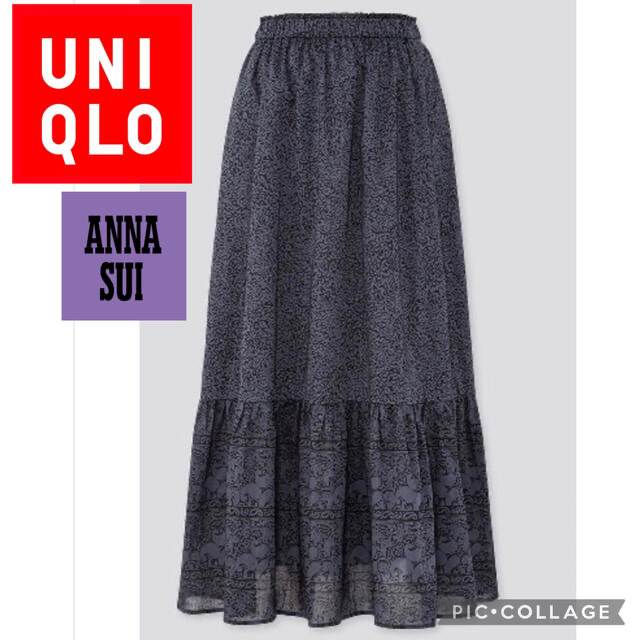 UNIQLO(ユニクロ)の新品　ユニクロ　ANNA SUI コラボ　 ロングスカート　Mサイズ レディースのスカート(ロングスカート)の商品写真