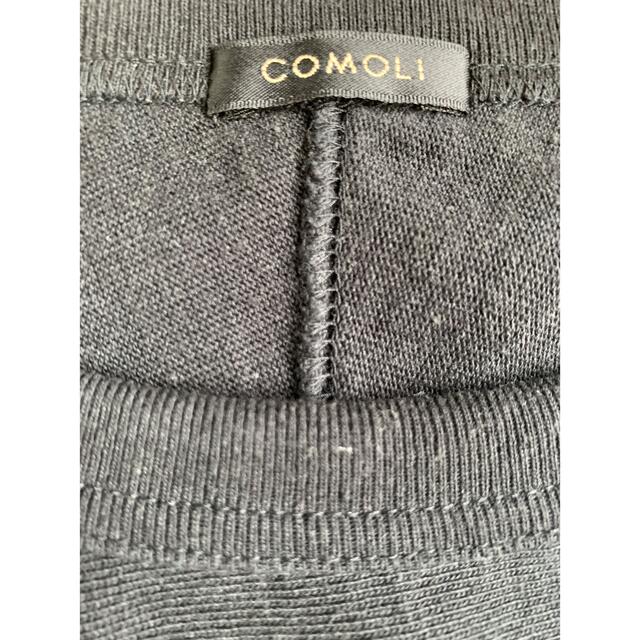 COMOLI(コモリ)のフットボールT black 22ss サイズ1 メンズのトップス(Tシャツ/カットソー(七分/長袖))の商品写真