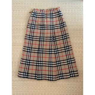 バーバリー(BURBERRY)のチェックスカート　美品　バーバリー  スカート　S(ひざ丈スカート)