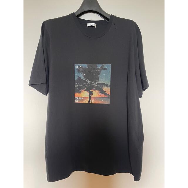 有名な 美品 サンローラン オーバーサイズロゴTシャツ S SAINTLAURENT